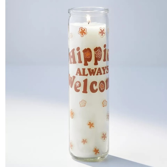 NEW UO hippies always welcome pillar candle - Picture 2 of 6